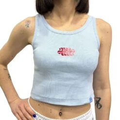 Ellesse Top A Costine Celeste Ehw204s25 590