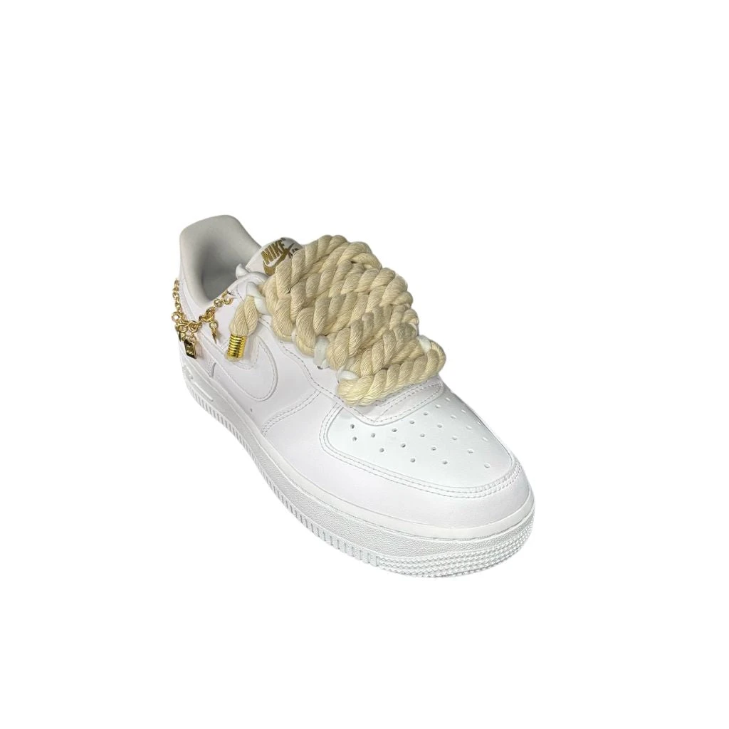 Nike Air Force 1 Low LX Bianco Corda Beige DD1525 100 4 Nike Air Force 1 Low LX Bianco Corda Beige DD1525 100 - immagine 2