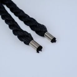 Coppia Di Lacci Corda Nero / Argento -Gagliotta DSCF3172