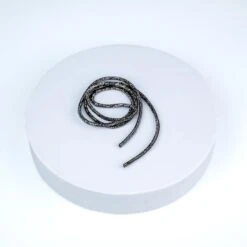 Coppia Di Lacci Brillantinato Nero