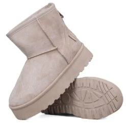 ICON Stivaletto Pelliccia Nabuk Beige IC04417SD -Gagliotta DSCF4284
