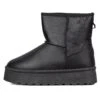 ICON Stivaletto Pelliccia Pelle Nero IC04421SD