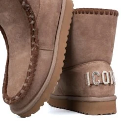 ICON Stivale Pelliccia Camoscio Taupe IC04412SD -Gagliotta DSCF4357