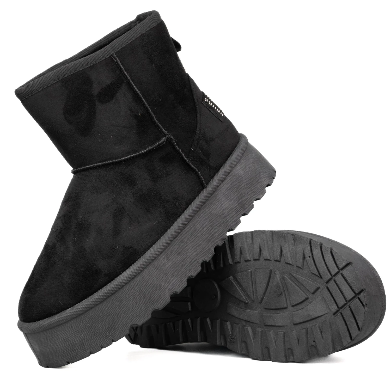 ICON Stivaletto Pelliccia Nabuk Nero IC04417SD 7 ICON Stivaletto Pelliccia Nabuk Nero IC04417SD - immagine 5