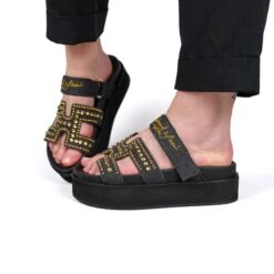 Raimond Miami Carle V Denim Black / Oro -Gagliotta DSF2477