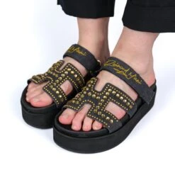 Raimond Miami Carle V Denim Black / Oro -Gagliotta DSF2479