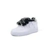 Nike Air Force 1 Bianco Corda Nero / Brillantini Argento Fv5951 111 - Cw2288 111 -Gagliotta DSF2603