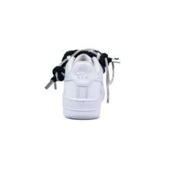 Nike Air Force 1 Bianco Corda Nero / Brillantini Argento Fv5951 111 - Cw2288 111 -Gagliotta DSF2604