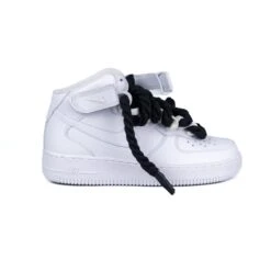 Nike Air Force 1'07 Mid Bianco Corda Nera Dd9625 100 - Cw2289 111