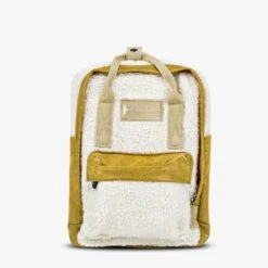 D.franklin Abby Backpack Fleece Beige / Mustard