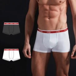 ICON Boxer Uomo Bianco Bordo Rosso 473004 -Gagliotta Senzatitolo 3