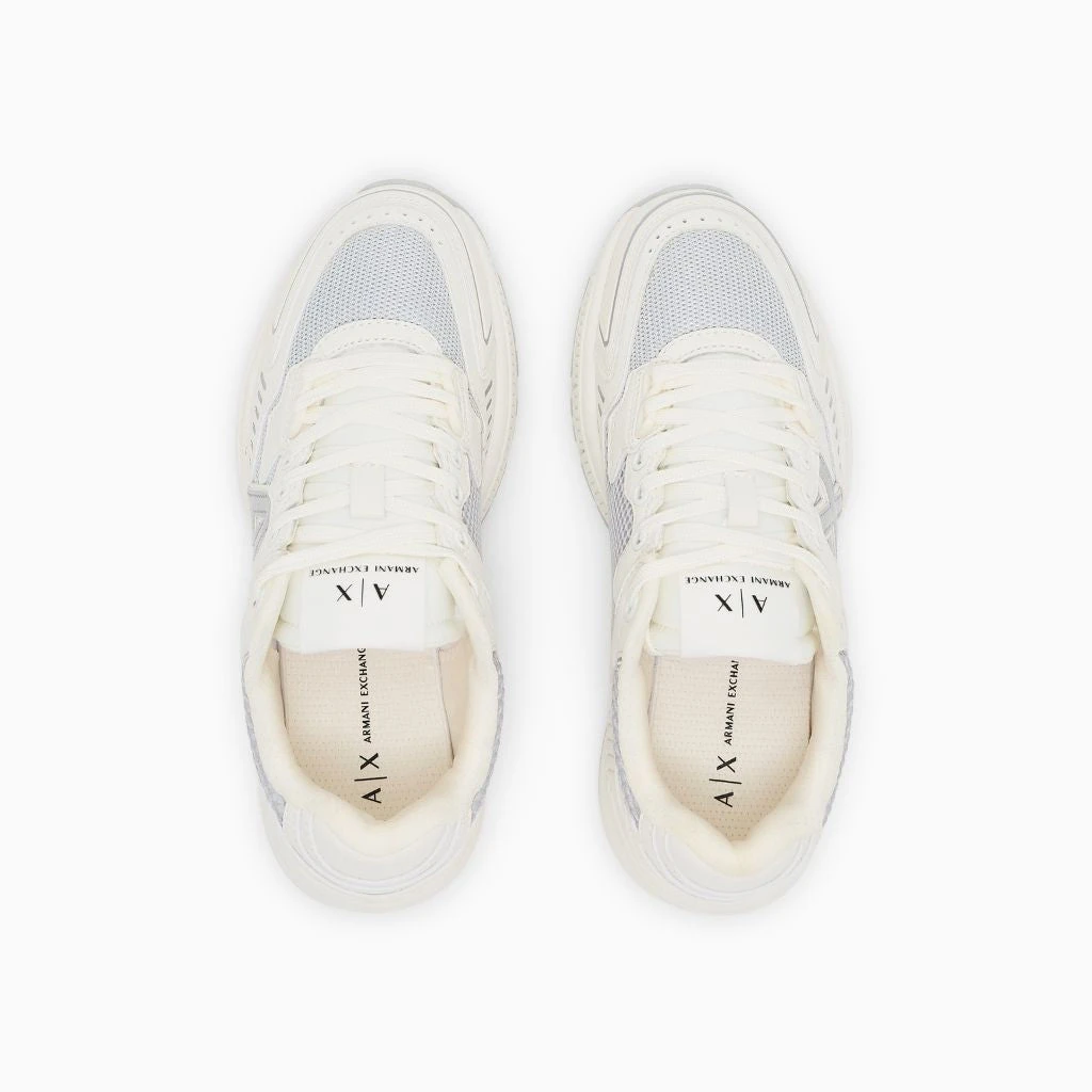 Armani Exchange Sneakers Offwhite/Argento XDX195XV944 S137 5 Armani Exchange Sneakers Offwhite/Argento XDX195XV944 S137 - immagine 3