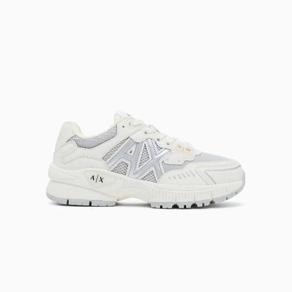 Armani Exchange Sneakers Offwhite/Argento XDX195XV944 S137 4 Armani Exchange Sneakers Offwhite/Argento XDX195XV944 S137 - immagine 2