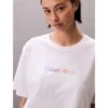 Calvin Klein T-shirt Crop White LV00QS7470 100 -Gagliotta calvint shirt 7