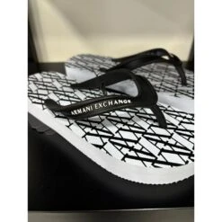 Armani Exchange Infradito Bianco/Nero XDQ010XV700 K488 -Gagliotta infradito