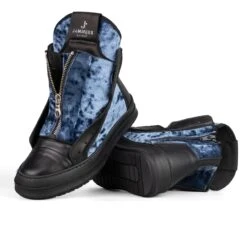 Jammers London Tore Total Ciniglia Blu Fondo Nero -Gagliotta jammersnapuleeciniglia 11