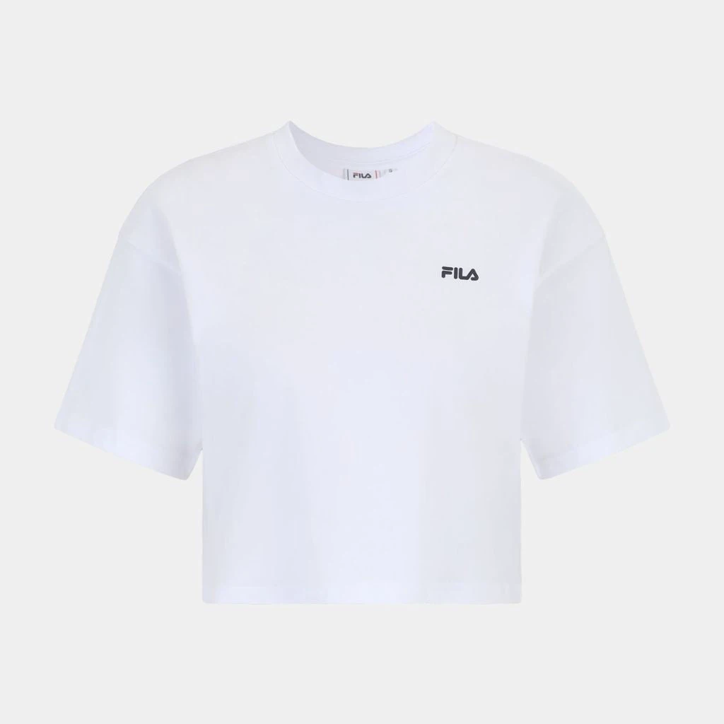 Fila Locri T-Shirt Crop Bianco Faw1056 10001 6 Fila Locri T-Shirt Crop Bianco Faw1056 10001 - immagine 4
