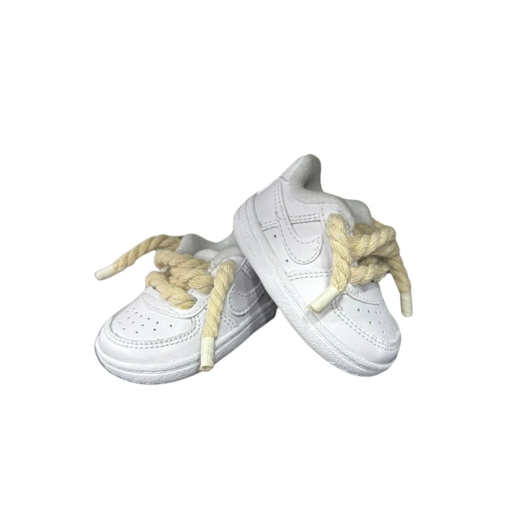 Nike Air Force 1 Low Crib White (I) Corda Beige CK2201 100 6 Nike Air Force 1 Low Crib White (I) Corda Beige CK2201 100 - immagine 4
